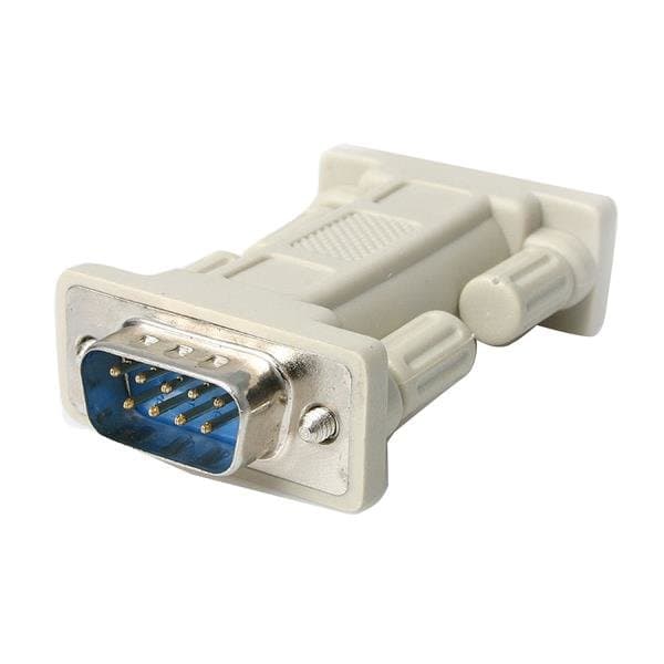 StarTech DB9 Null Modem Adapter, RS-232, M/M, White