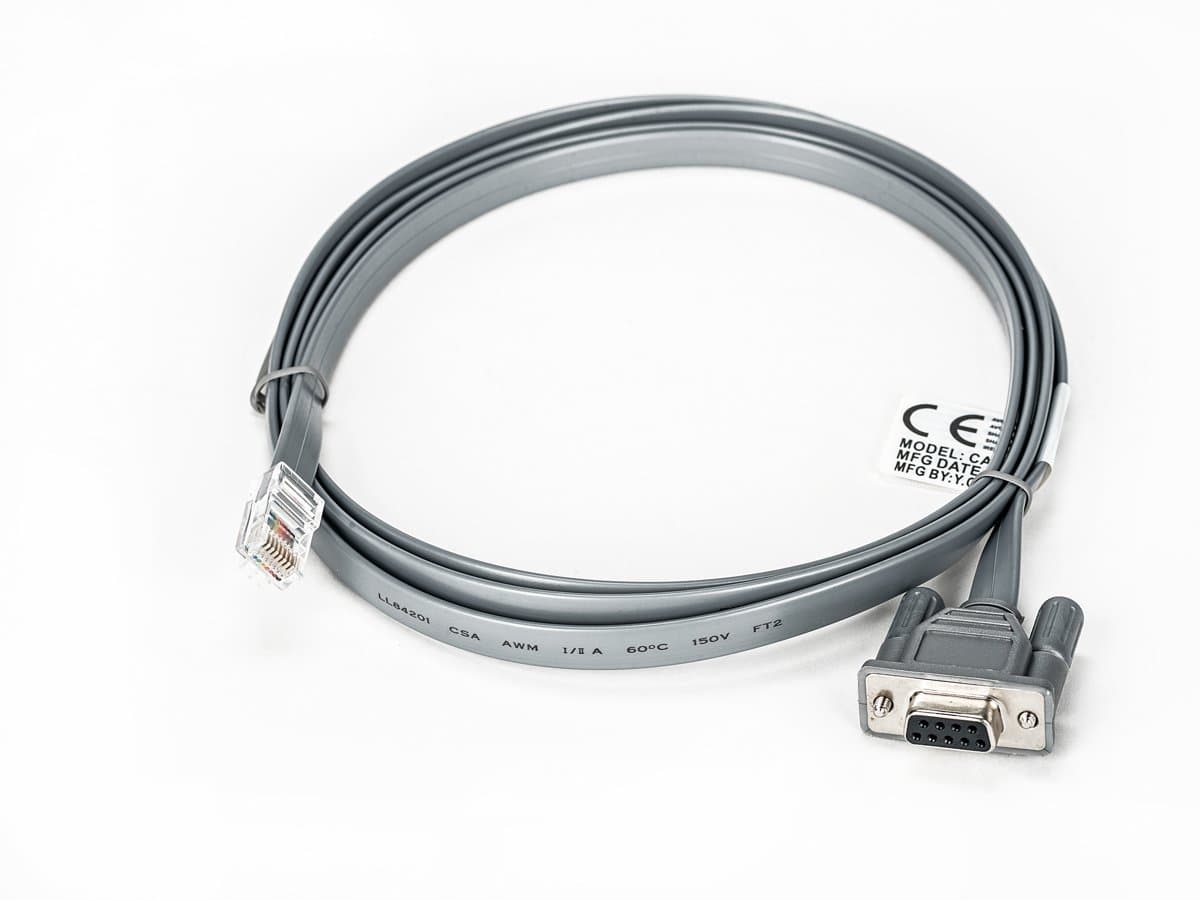 Vertiv Avocent RJ-45 to DB-9 Serial Cable, RS-232, Male RJ-45, Female DB-9