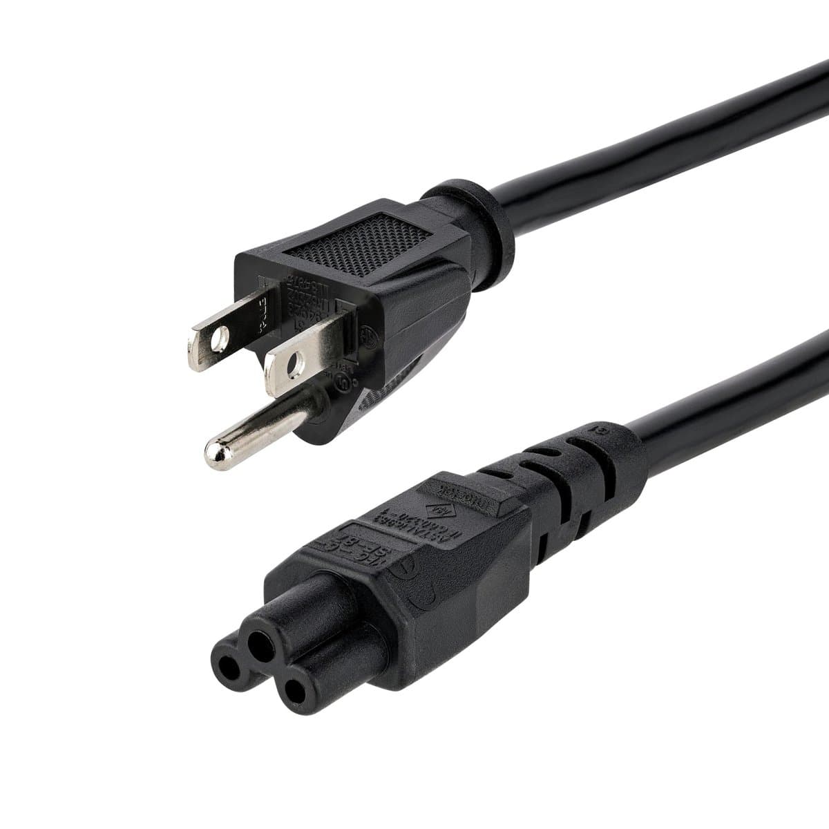 StarTech 6ft Laptop Power Cord, NEMA 5-15P to C5, 10A, 125V, 18AWG