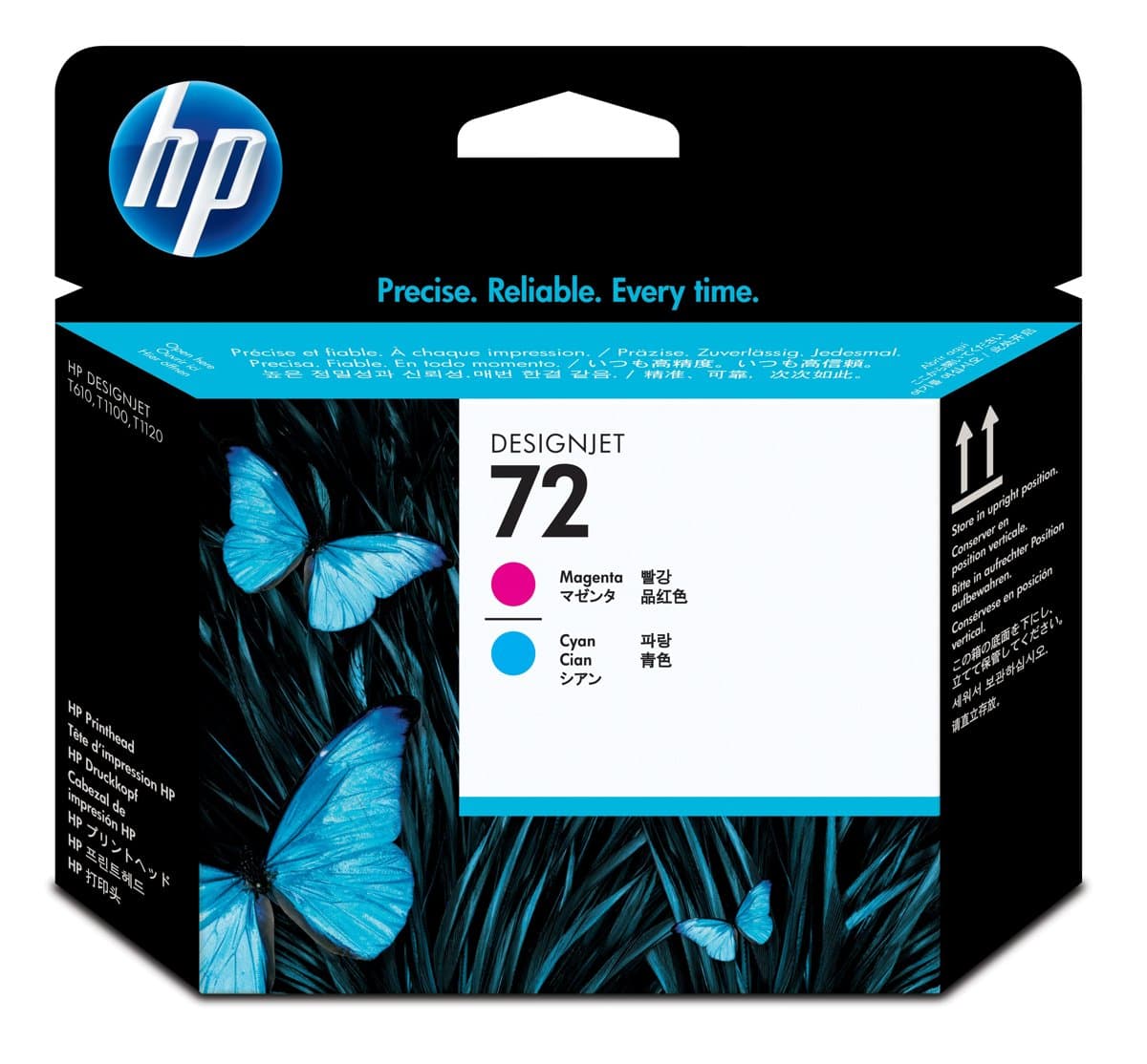 HP 72 Magenta and Cyan Printhead, Thermal Inkjet, DesignJet T610/T1100