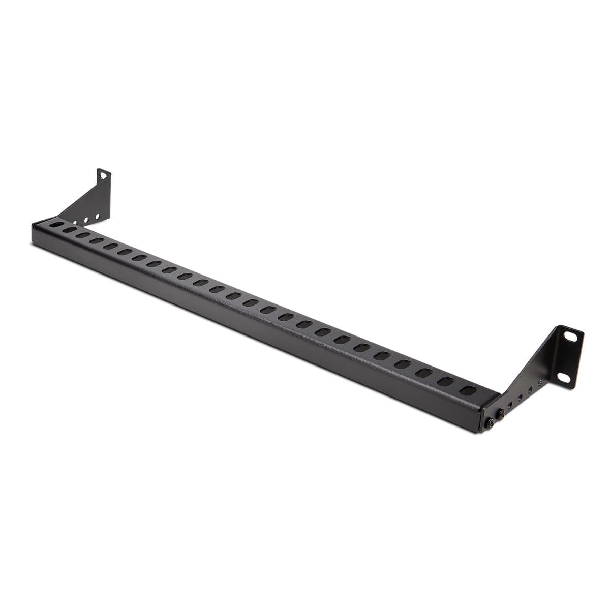 StarTech 1U Cable Management Lacing Bar, Steel, Black, 19" Rack, Variable Depth