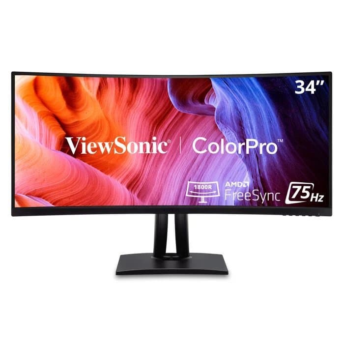 Viewsonic VP3456A, 34" UltraWide Curved, 3440×1440, 75Hz, 100W USB-C