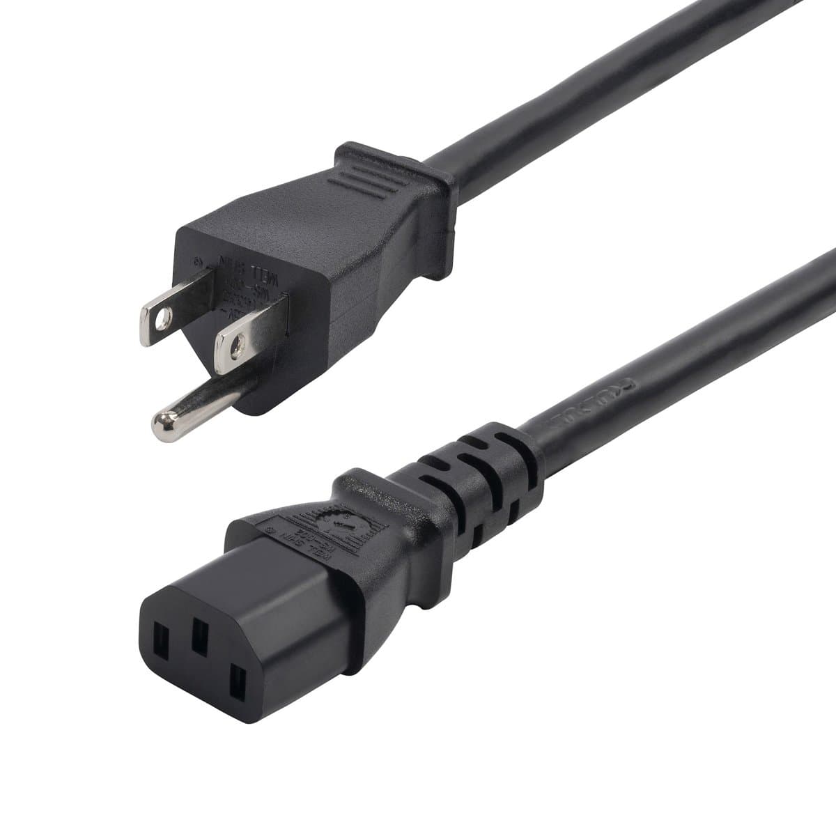 StarTech Power Cord, NEMA 5-15P to C13, 2.4m, 13A 125V, 16AWG