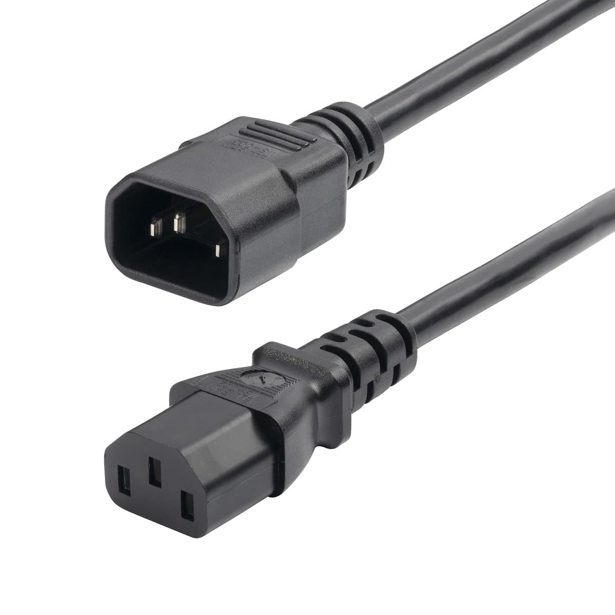 StarTech 2ft Power Extension Cord, C14 to C13, 10A 250V, 18AWG