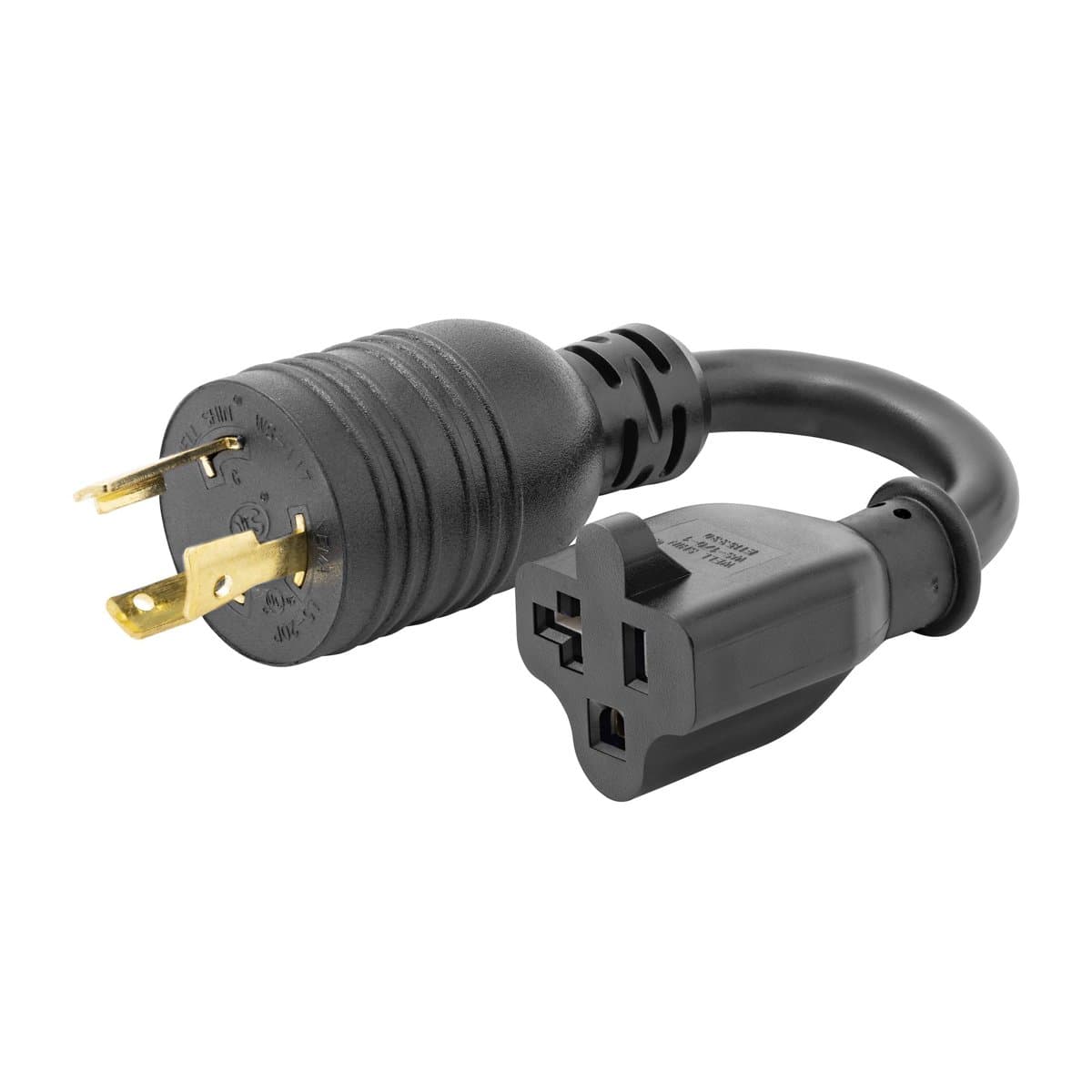 StarTech 6" Heavy Duty Power Cord, NEMA L5-20P to 5-20R, 20A 125V, 12AWG