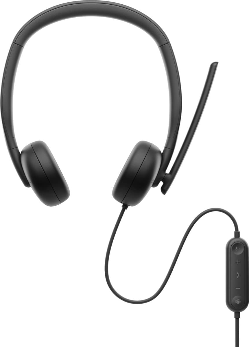 Dell WH3024, Wired Headset, Noise Cancellation, 20–20000 Hz, 2 m Cable