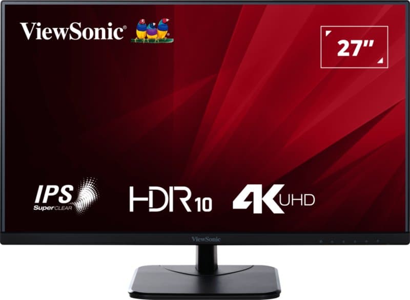 ViewSonic 27in 4K IPS Monitor With HDMI DisplayPort