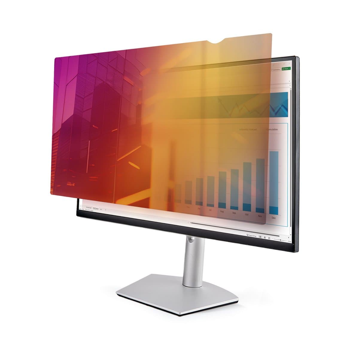 StarTech 27-inch Monitor Privacy Screen, 16:9, Gold, 60% Light Transmission