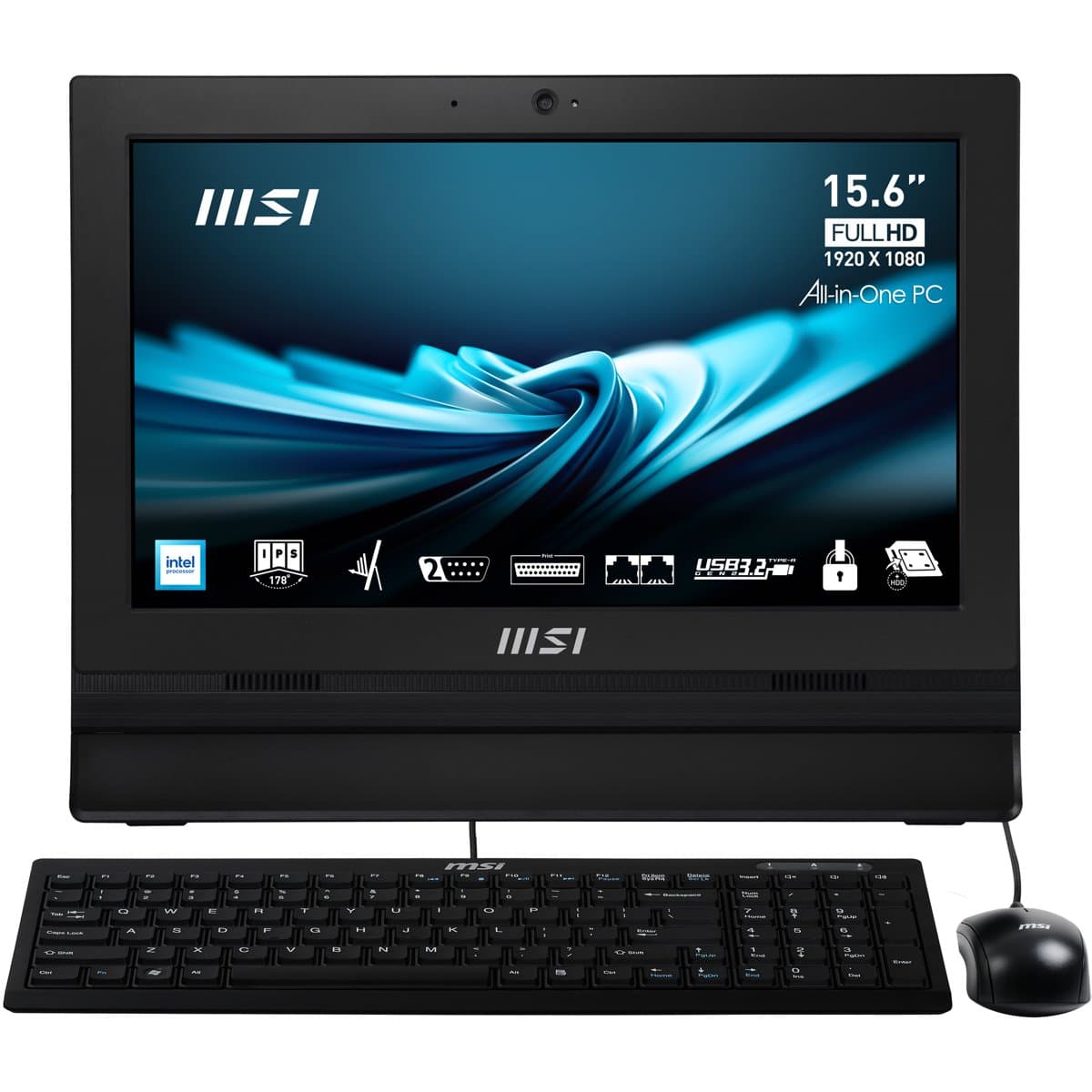 MSI Pro AP162T, 15.6" Full HD Touchscreen, Intel Celeron, 4GB DDR4, 128GB SSD
