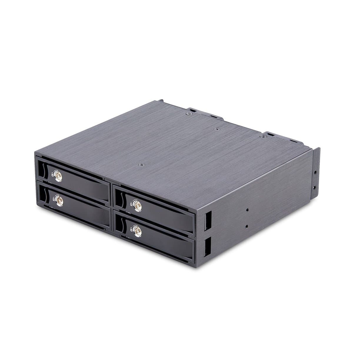 StarTech 4-Bay U.2 SSD Mobile Rack, 5.25in Bay, SFF-8639, Removable Trays