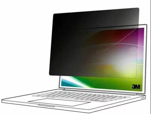 3M Bright Screen Privacy Filter, 15.3", 16:10, 85% Light Transmission, 60° Viewing Angle
