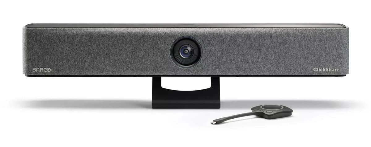 Barco ClickShare Bar Core, 4K Ultra HD, 120° FOV, 3× Digital Zoom, Stereo Audio