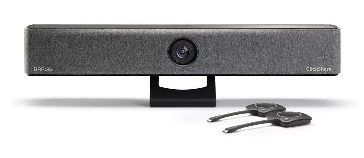Barco ClickShare Bar Pro, 4K Ultra HD, 120° Field of View, 3x Digital Zoom, Wireless