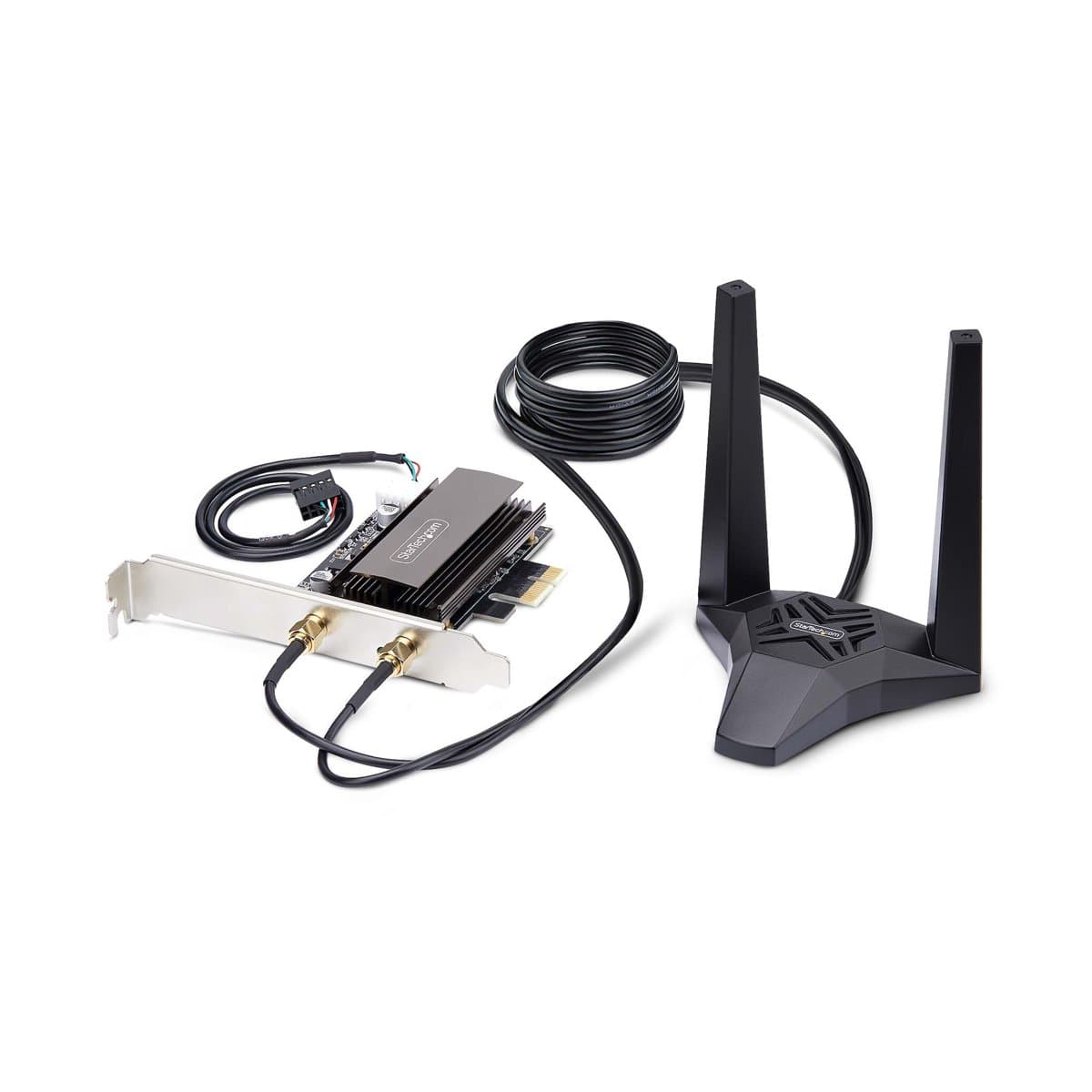 StarTech Wi-Fi 6E PCIe Network Card, AX5400 802.11ax, Tri-Band, Bluetooth 5.3