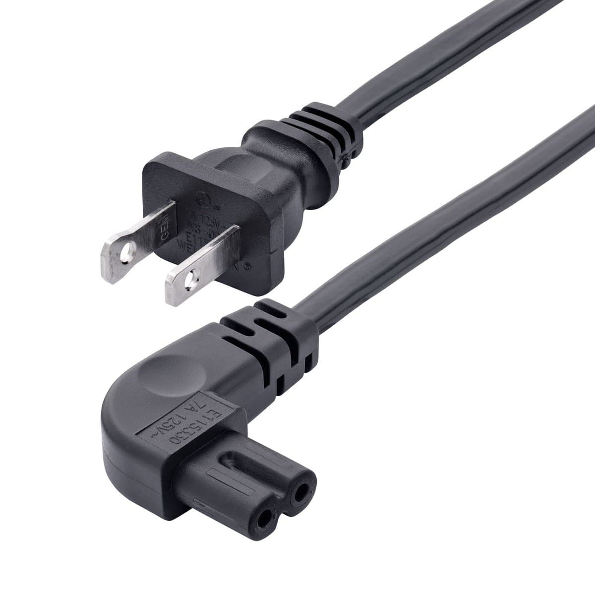 StarTech Laptop Power Cord, 10ft NEMA 1-15P/C7, 125V
