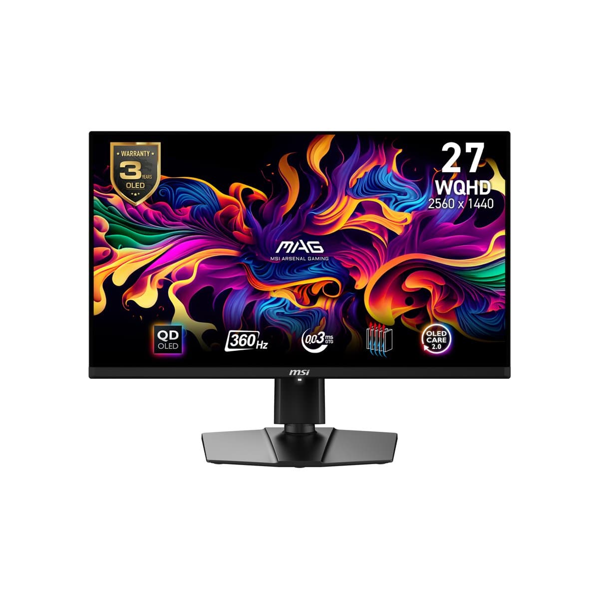 MSI MAG 271QPX QD-OLED, 27-inch WQHD, 360Hz, 0.03ms Response