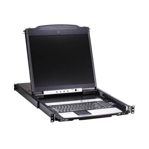 Eaton 16-Port CAT5 KVM Over IP Switch 19in LCD 1U Rack-Mount TAA