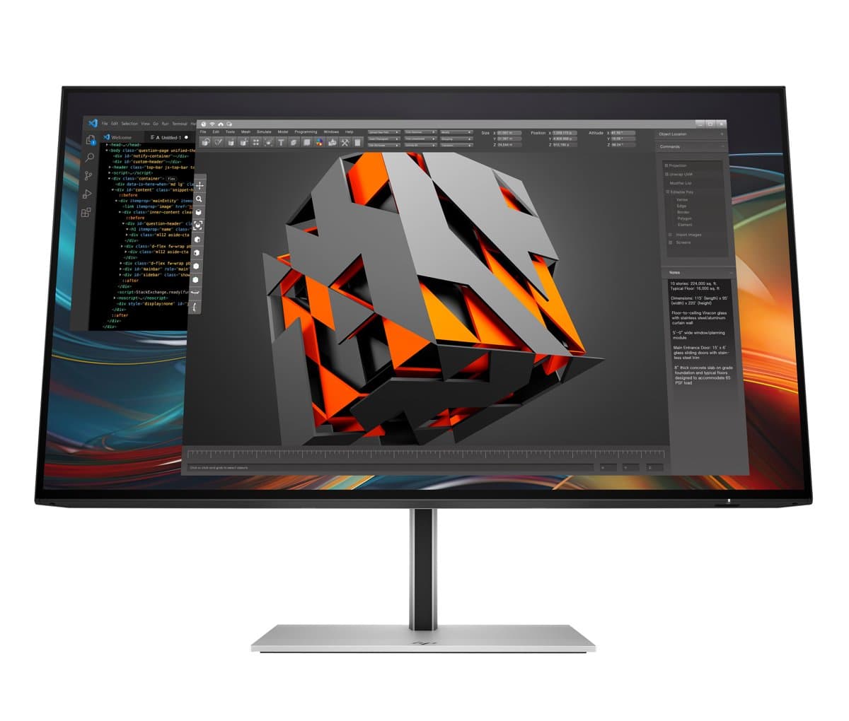 HP Series 7 Pro 724pf, 23.8" FHD IPS Monitor, 100Hz, USB Hub, HP Smart Buy