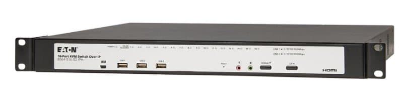 Eaton CAT5e KVM Over IP Switch 16-Port Virtual Media 2 Remote/1 Local