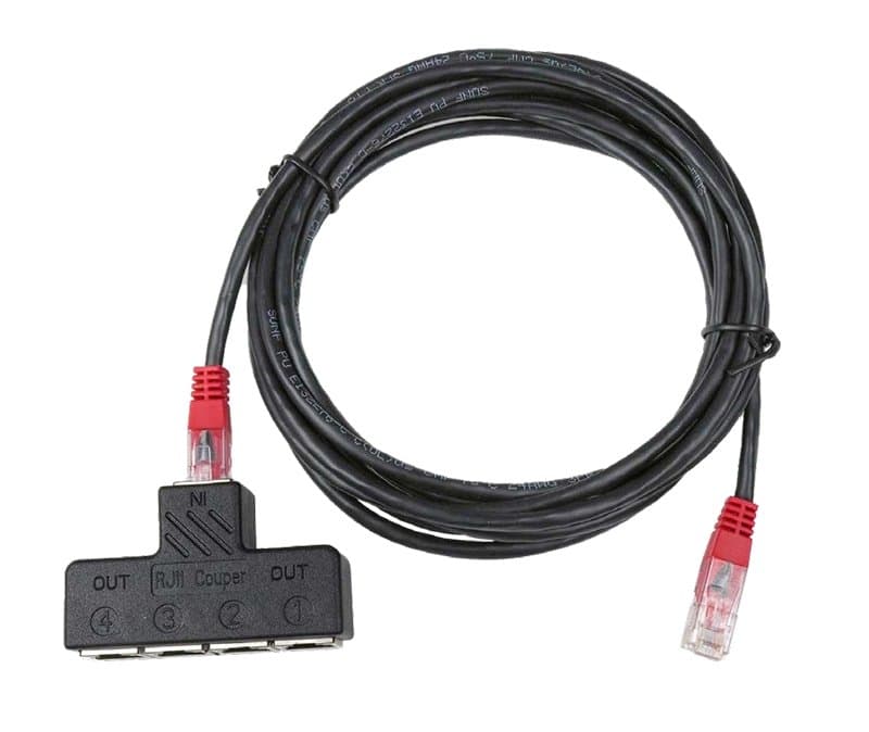 Vertiv SPS-4 Sensor Port Splitter, 4-Port, RJ12, Black