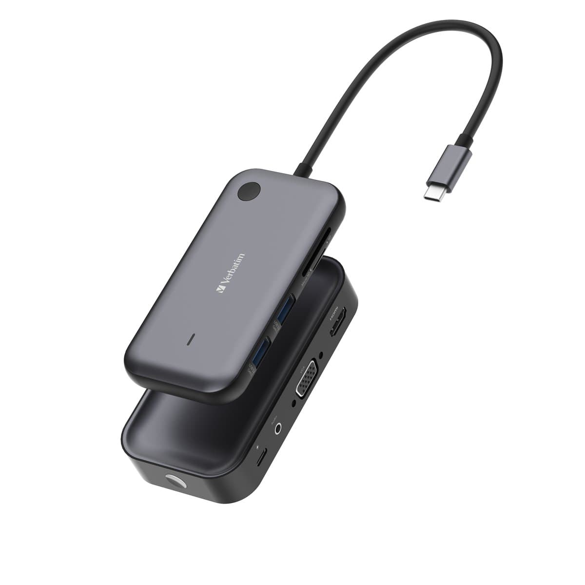 Verbatim Share My Screen USB-C Wireless Display, 1080p, Wi-Fi 5, USB Hub