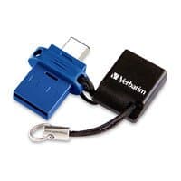 Verbatim Store N Go Dual USB-C Flash Drive, 128GB, USB 3.2 Gen 1