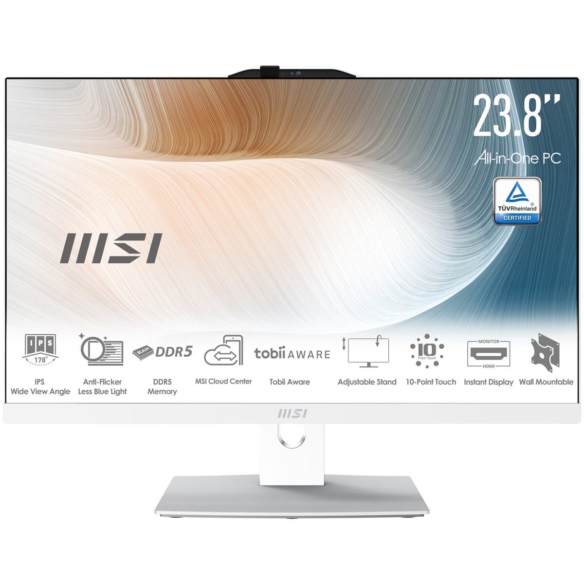 MSI Modern Am242tp 1M-1094US 23.8/Touch/I7/32GB/1TB/Wht/W11h/1Y