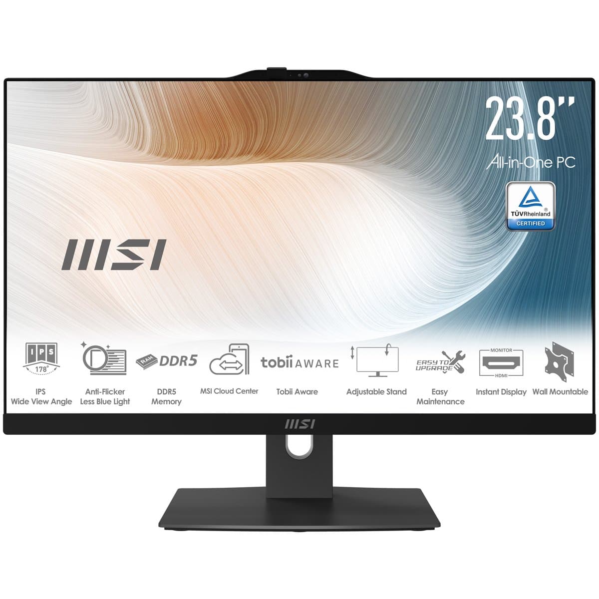 MSI Modern Am242tp 1M-1099US 23.8/Touch/I3/8G/512GB/Blk/W11h/1Y