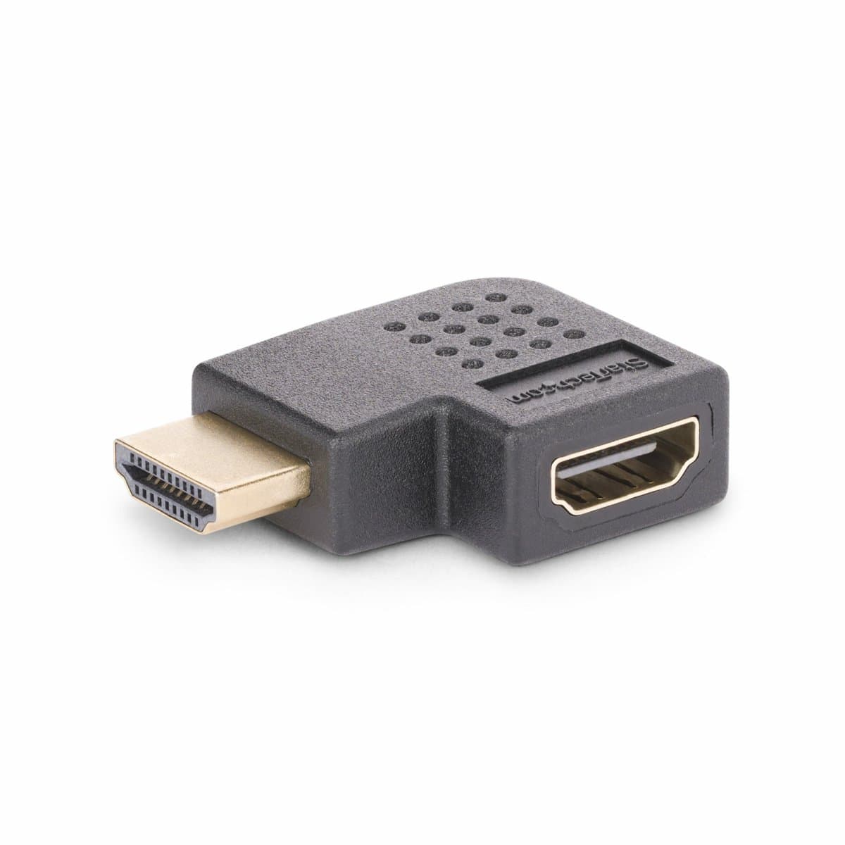 StarTech HDMI 2.0 Right-Angle Adapter, 4K 60Hz, 90° M/F, 18 Gbps