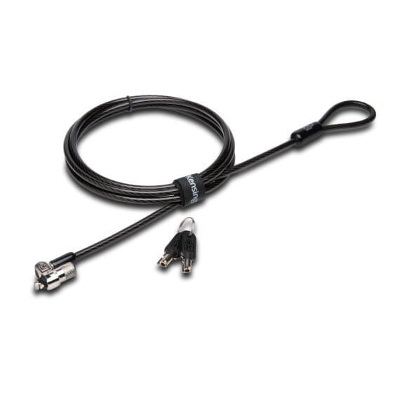 Kensington MicroSaver 2.0 Keyed Laptop Lock, Carbon Steel Cable, 10mm Lock Head, T-Bar Technology