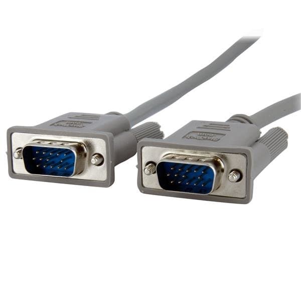StarTech 6 ft VGA Monitor Cable, HD15 Male/Male, 28 AWG, Grey