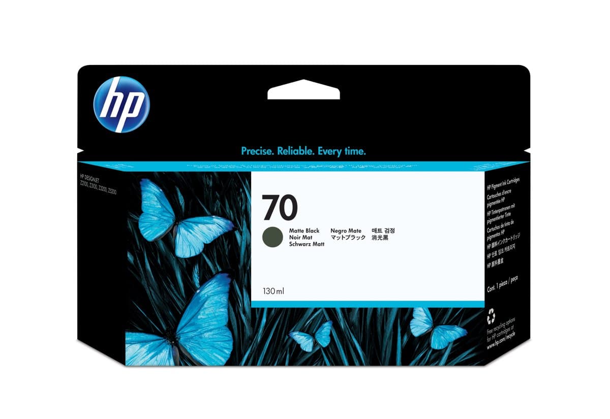 HP 70 Matte Black 130ML Ink Crtg .