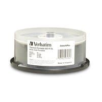 Verbatim DataLifePlus BD-R DL, 50GB, 2x Write, 25-Pack, Thermal Printable
