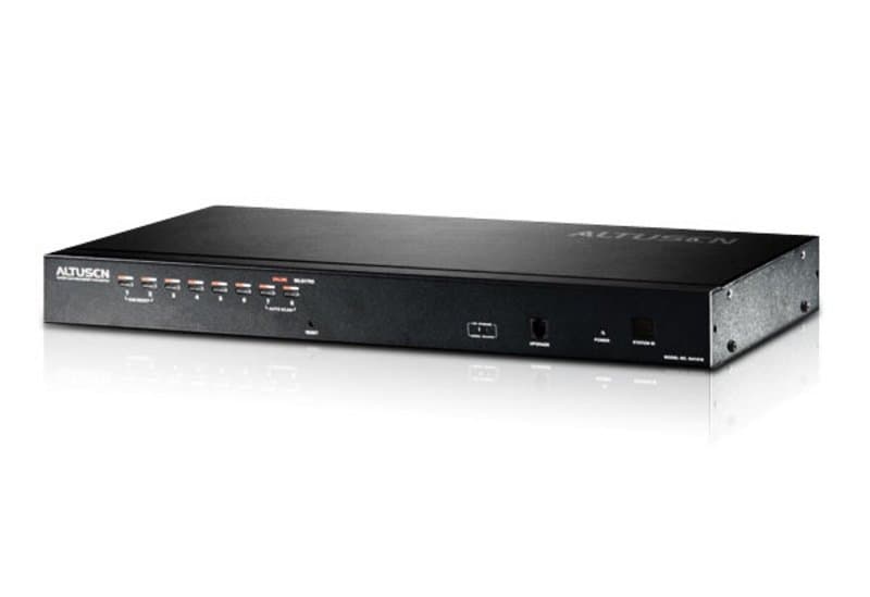 ATEN 8-Port KVM Switch, Cat 5e/6, PS/2 & USB, 1600×1200, 1U Rackmount