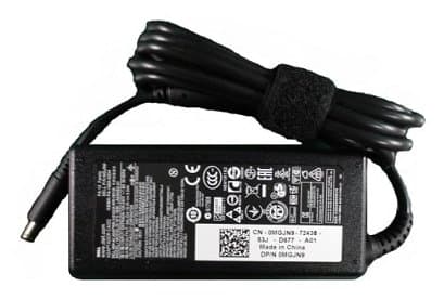 Dell 4.5mm Barrel AC Adapter, 65W Power, 2m Cord, Indoor, Black