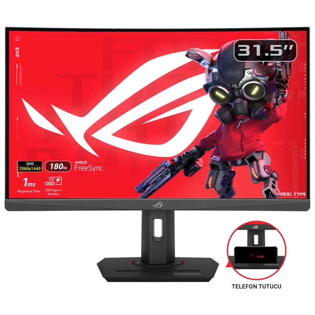 ASUS Rog Strix 32 1440p USB-C Curved HDR LCD QHD 180Hz Blur Sync