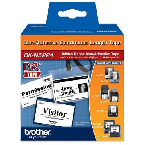 Brother 2.1in Non-Adhesive Paper Label For Ql Label Printers