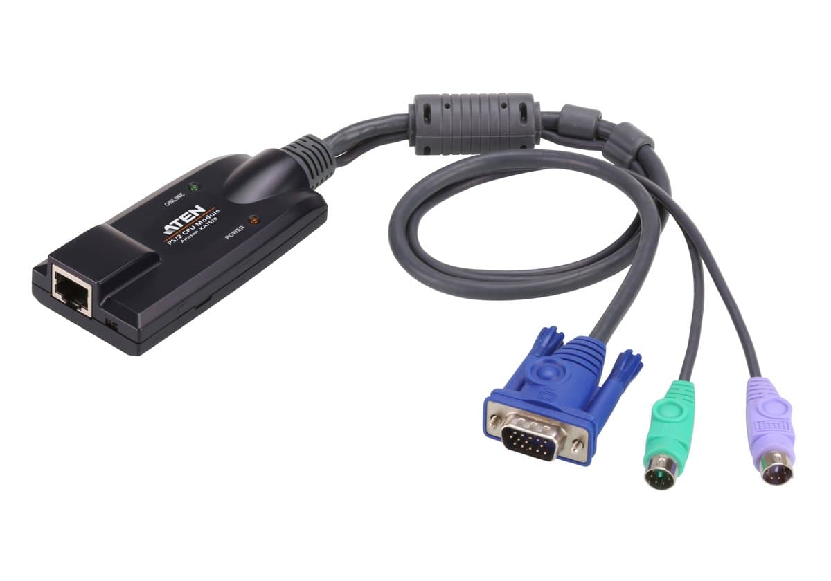 ATEN KA7520 PS/2 KVM Adapter Cable, Full HD VGA, Plastic Housing, RoHS