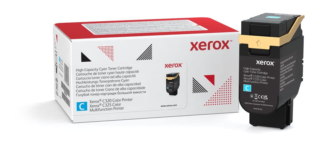 Xerox Cyan High Cap Toner Xerox C325 Clr Printer Use Return