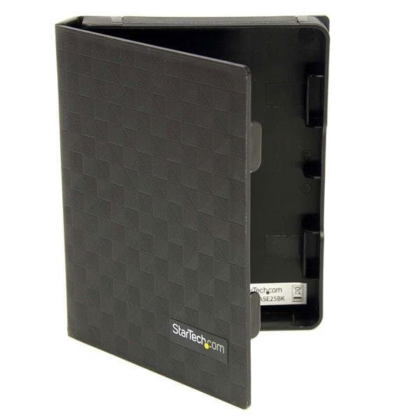 StarTech 2.5-inch Hard Drive Case, Anti-Static, 3-Pack, Black