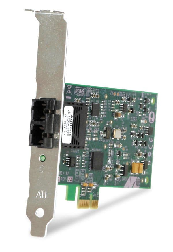 Allied Telesis AT-2711FX/SC Fiber NIC, 100 Mbit/s, PCI Express, SC Connector