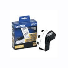Brother DK1221 Square Paper Labels, 10/11" × 10/11", 1000 Pack, White