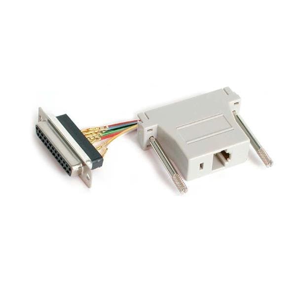 StarTech DB25-RJ45 Adapter, Female/Female Modular, RS232/422/485