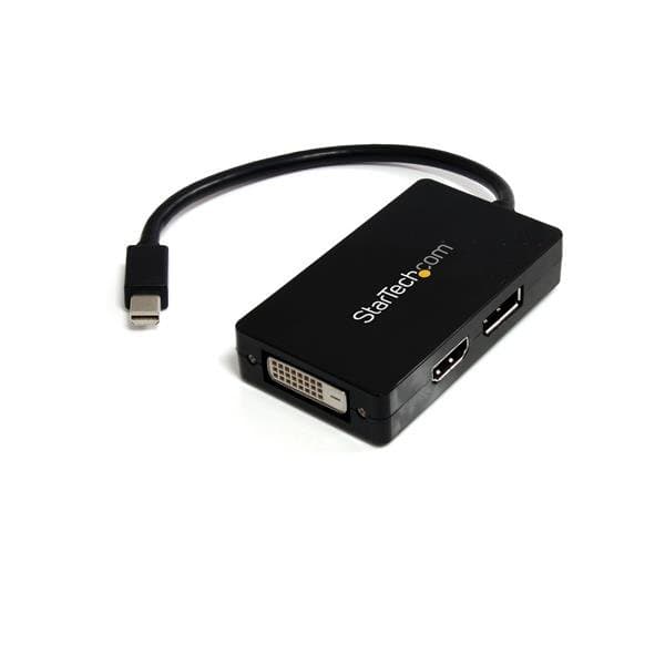 StarTech 3-in-1 Mini DisplayPort Adapter, DisplayPort/DVI/HDMI, 0.15 m, RoHS Certified