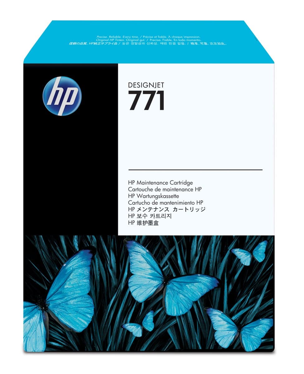 HP 771 DesignJet Maintenance Cartridge, Z6200 Compatible, Thermal Inkjet, CH644A