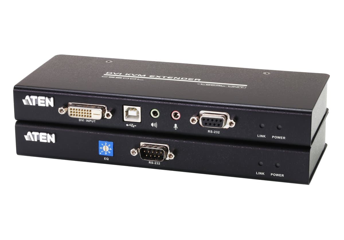 ATEN CE600 DVI KVM Extender, 1920×1200, USB, RS-232 Serial