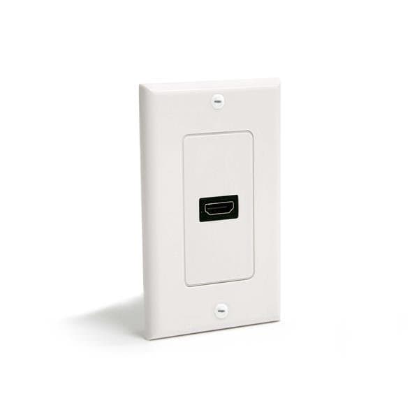 StarTech HDMI Wall Plate, Single Female Outlet, White, Lifetime Warranty