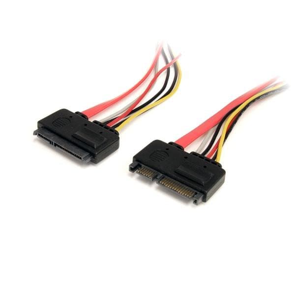 StarTech SATA Power/Data Extension Cable, 12in, 22-pin