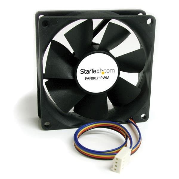 StarTech FAN8025PWM, 80mm Case Fan, PWM Control, 12V, Black