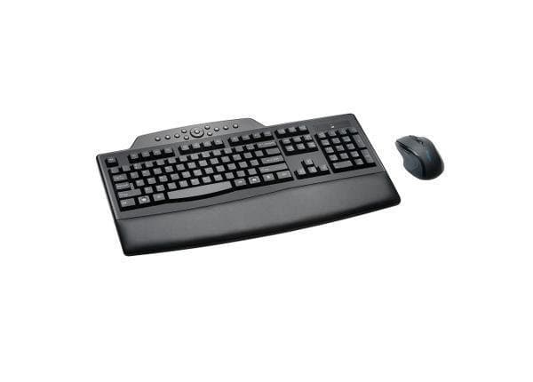 Kensington Pro Fit Wireless Comfort Desktop Set, Full-Size Keyboard, RF Wireless, Wrist Rest